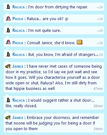 Raluca really needs a hug.